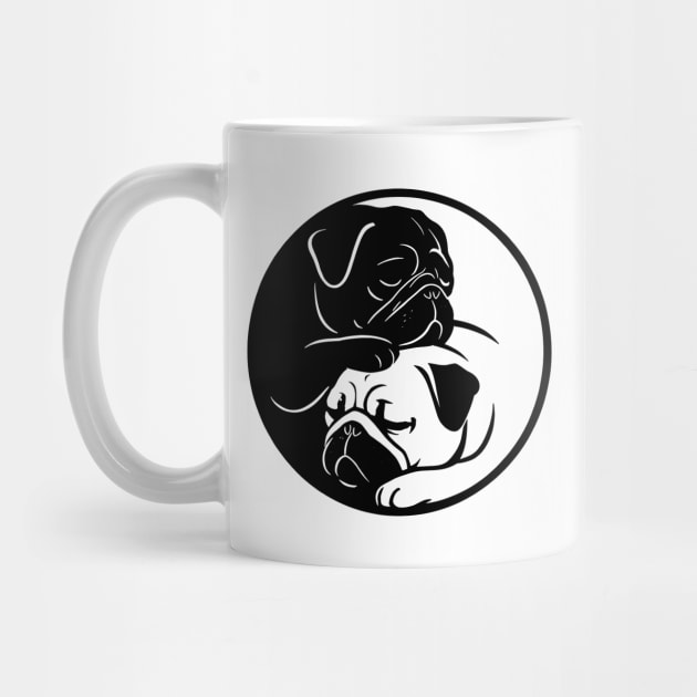 Yin Yang pugs by CreativeSage